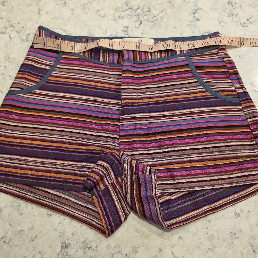Emmelee By Anthropologie Striped Shorts Size 2 - Picture 11 of 13